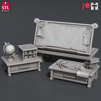 Airship Crew NPC Set | Tabletop Scale | D&D TTRPG Miniature | STL Miniatures