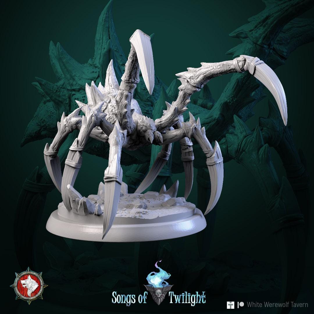 Spiders | TABLETOP SCALE | TTRPG Miniature | White Werewolf Tavern