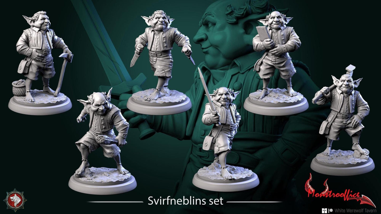 Svirfneblins | TABLETOP SCALE | TTRPG Miniature | White Werewolf Tavern
