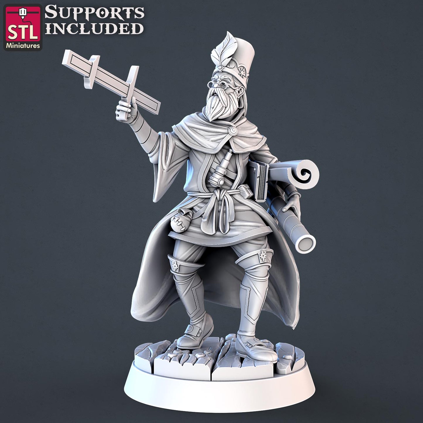 Astronomer NPC Set | Tabletop Scale | D&D TTRPG Miniature | STL Miniatures