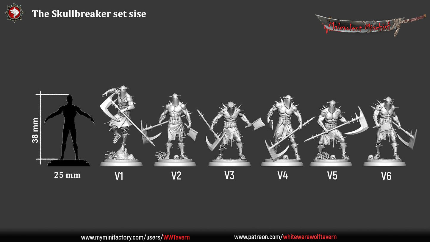 The Skullbreakers | TABLETOP SCALE | TTRPG Miniature | White Werewolf Tavern