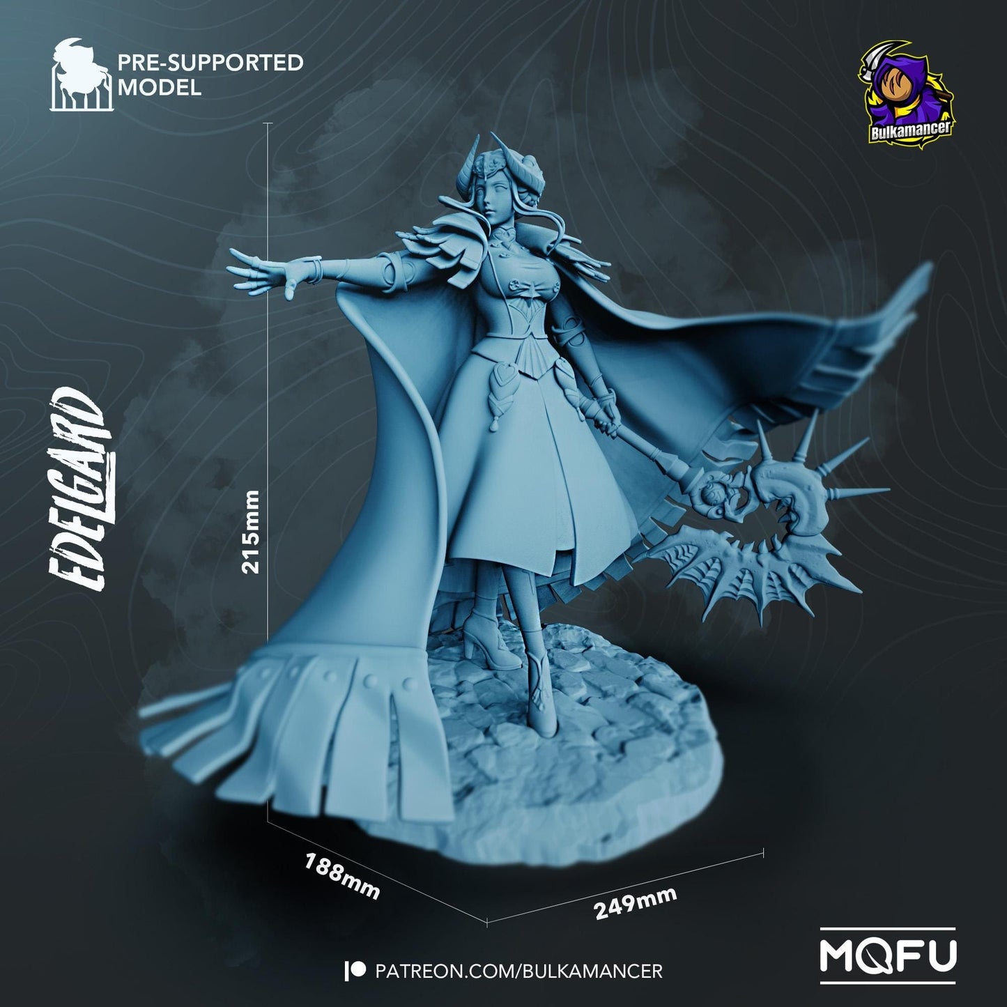 Fiery Empress | Resin Garage Kit Sculpture Anime Video Game Fan Art Statue | Bulkamancer Sculpts