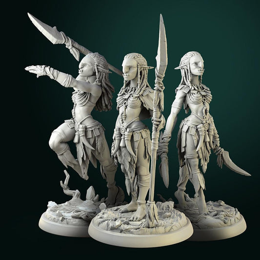 Troll Girls | TABLETOP SCALE | TTRPG Miniature | White Werewolf Tavern