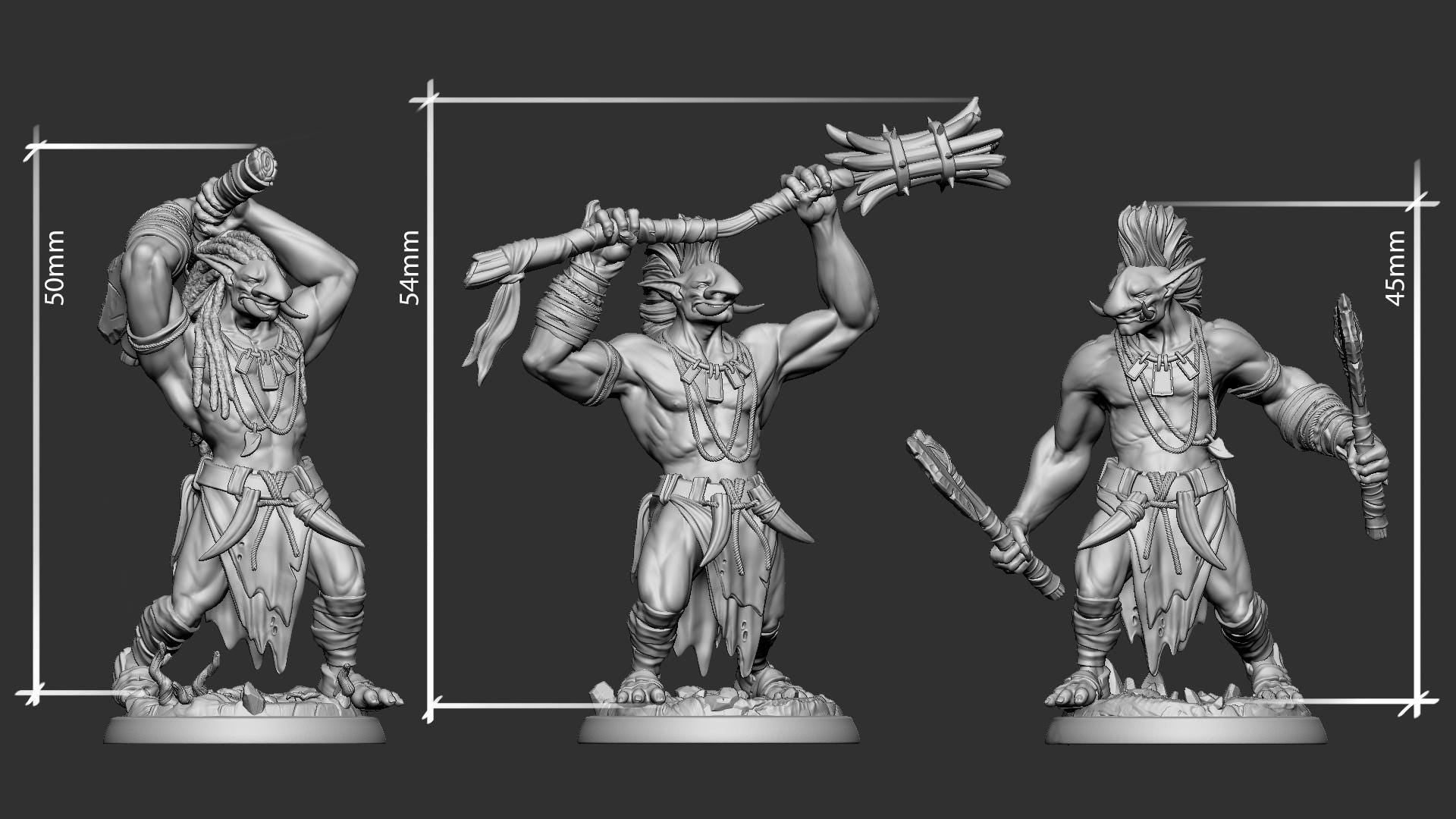 Troll Boys | TABLETOP SCALE | TTRPG Miniature | White Werewolf Tavern