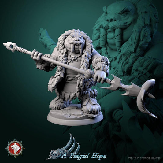 Tuskclaw Hunters | TABLETOP SCALE | TTRPG Miniature | White Werewolf Tavern | Unpainted, Unplated Resin 8k