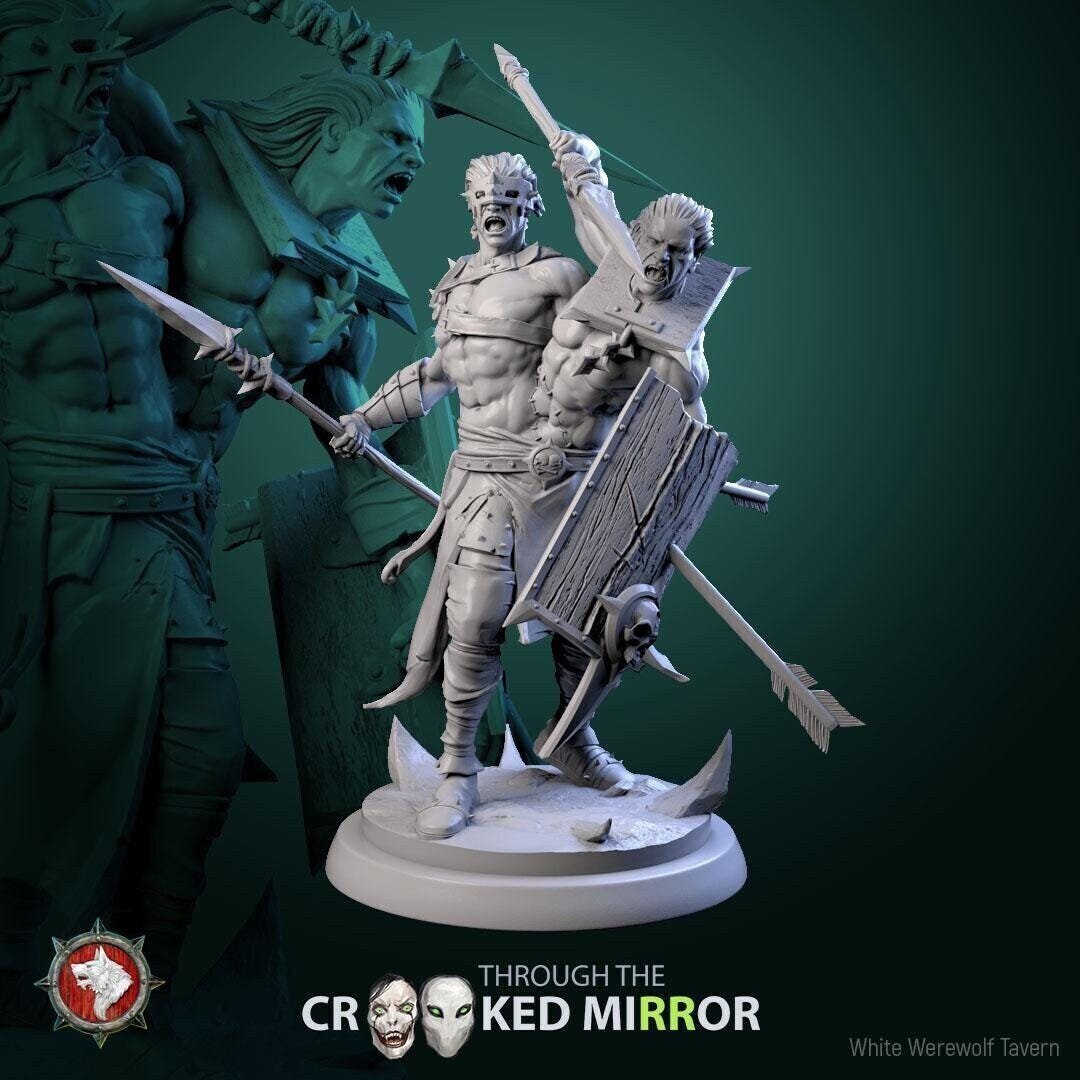 Fleshbound Sentinels | TABLETOP SCALE | TTRPG D&D Miniature | White Werewolf Tavern