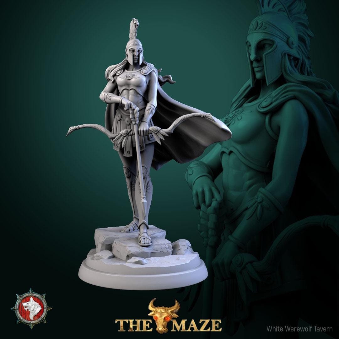 Amazons | TABLETOP SCALE | TTRPG Miniature | White Werewolf Tavern | Unpainted, Unplated Resin 8k