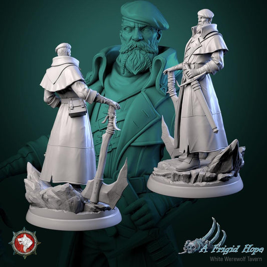 Valkor, The Stormbreaker | TABLETOP SCALE | TTRPG Miniature | White Werewolf Tavern | Unpainted, Unplated Resin 8k