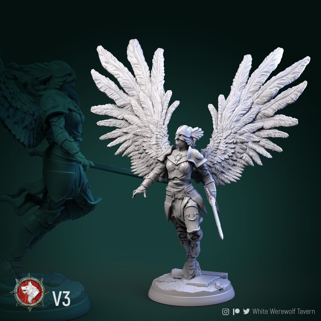 Valkyries | TABLETOP SCALE | TTRPG Miniature | White Werewolf Tavern