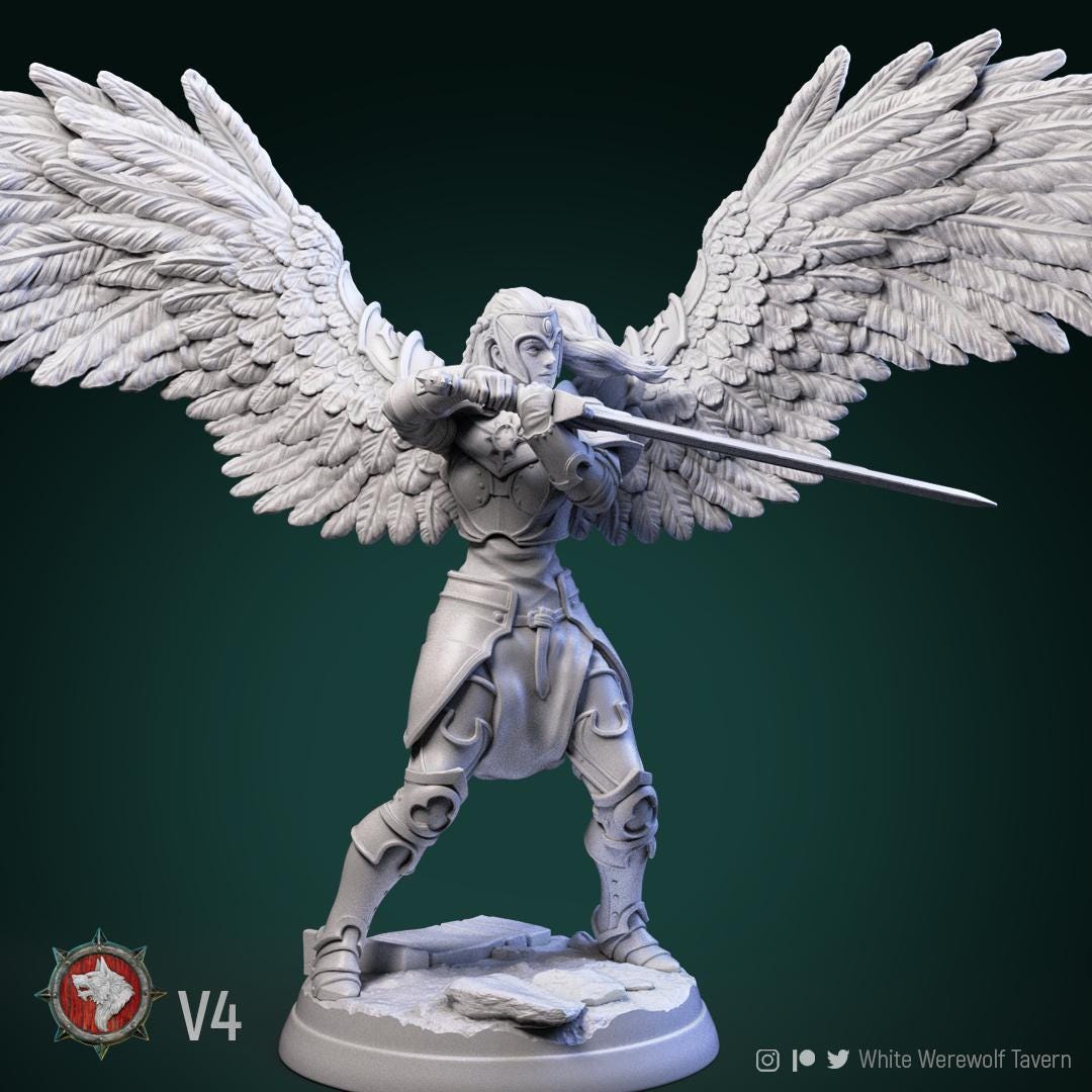 Valkyries | TABLETOP SCALE | TTRPG Miniature | White Werewolf Tavern