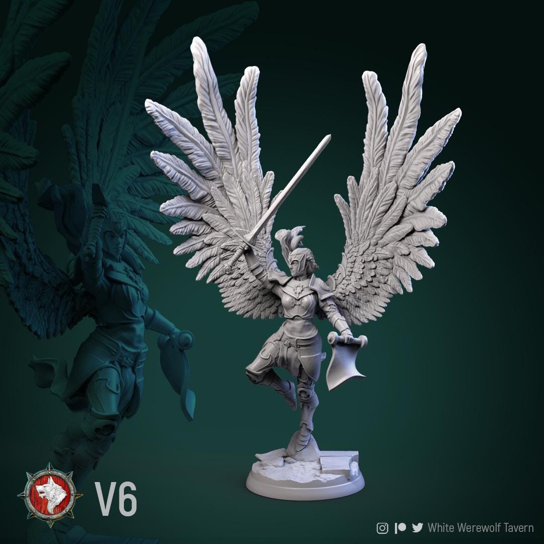 Valkyries | TABLETOP SCALE | TTRPG Miniature | White Werewolf Tavern