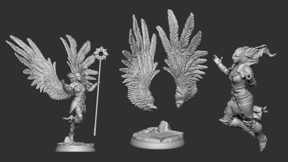 Valkyries | TABLETOP SCALE | TTRPG Miniature | White Werewolf Tavern
