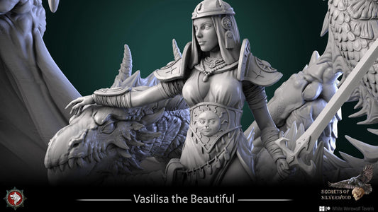 Vasilisa the Beautiful | TABLETOP SCALE | TTRPG Miniature | White Werewolf Tavern | Unpainted, Unplated Resin 8k