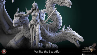 Vasilisa the Beautiful | TABLETOP SCALE | TTRPG Miniature | White Werewolf Tavern | Unpainted, Unplated Resin 8k
