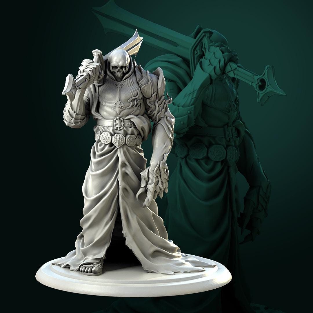 Void the Dead Lord | TABLETOP SCALE | TTRPG Miniature | White Werewolf Tavern | Unpainted, Unplated Resin 8k