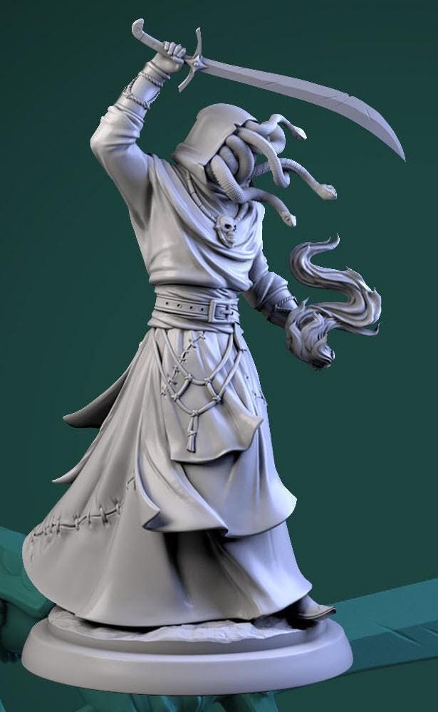 Snakehead Cultists | TABLETOP SCALE | TTRPG D&D Miniature | White Werewolf Tavern