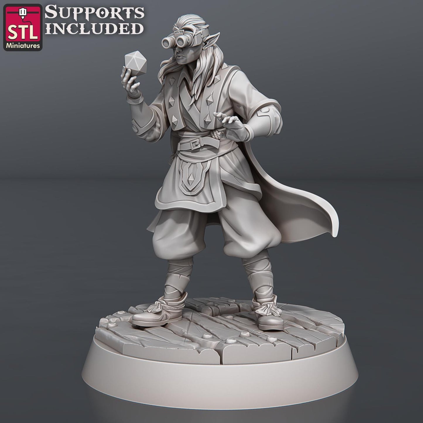 Antique Dealer NPC Set | Tabletop Scale | D&D TTRPG Miniature | STL Miniatures