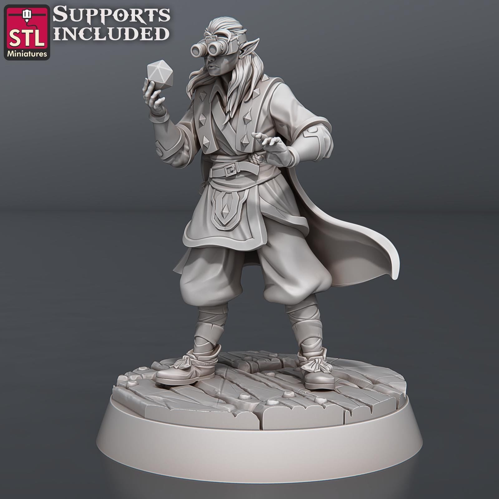 Antique Dealer NPC Set | Tabletop Scale | D&D TTRPG Miniature | STL Miniatures