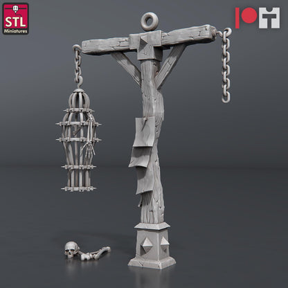 Bugbear Hangman NPC Set | Tabletop Scale | D&D TTRPG Miniature | STL Miniatures