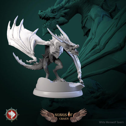 Wyverns | TABLETOP SCALE | TTRPG Miniature | White Werewolf Tavern