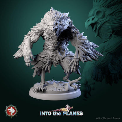 Zombie Owlbears | TABLETOP SCALE | TTRPG Miniature | White Werewolf Tavern