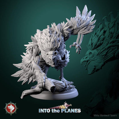 Zombie Owlbears | TABLETOP SCALE | TTRPG Miniature | White Werewolf Tavern