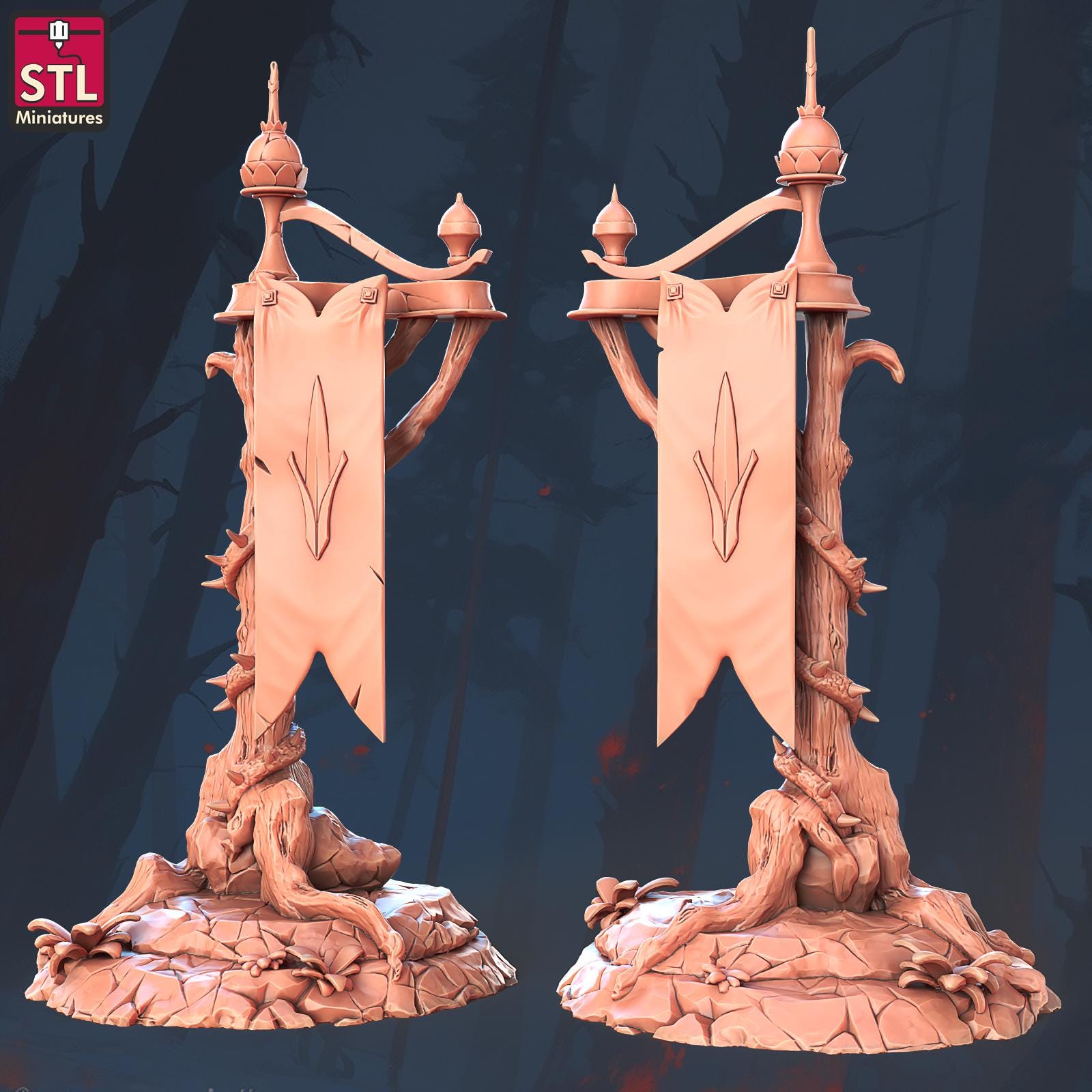 Elf Camp, Soldier, War NPC Set | Tabletop Scale | D&D TTRPG Miniature | STL Miniatures