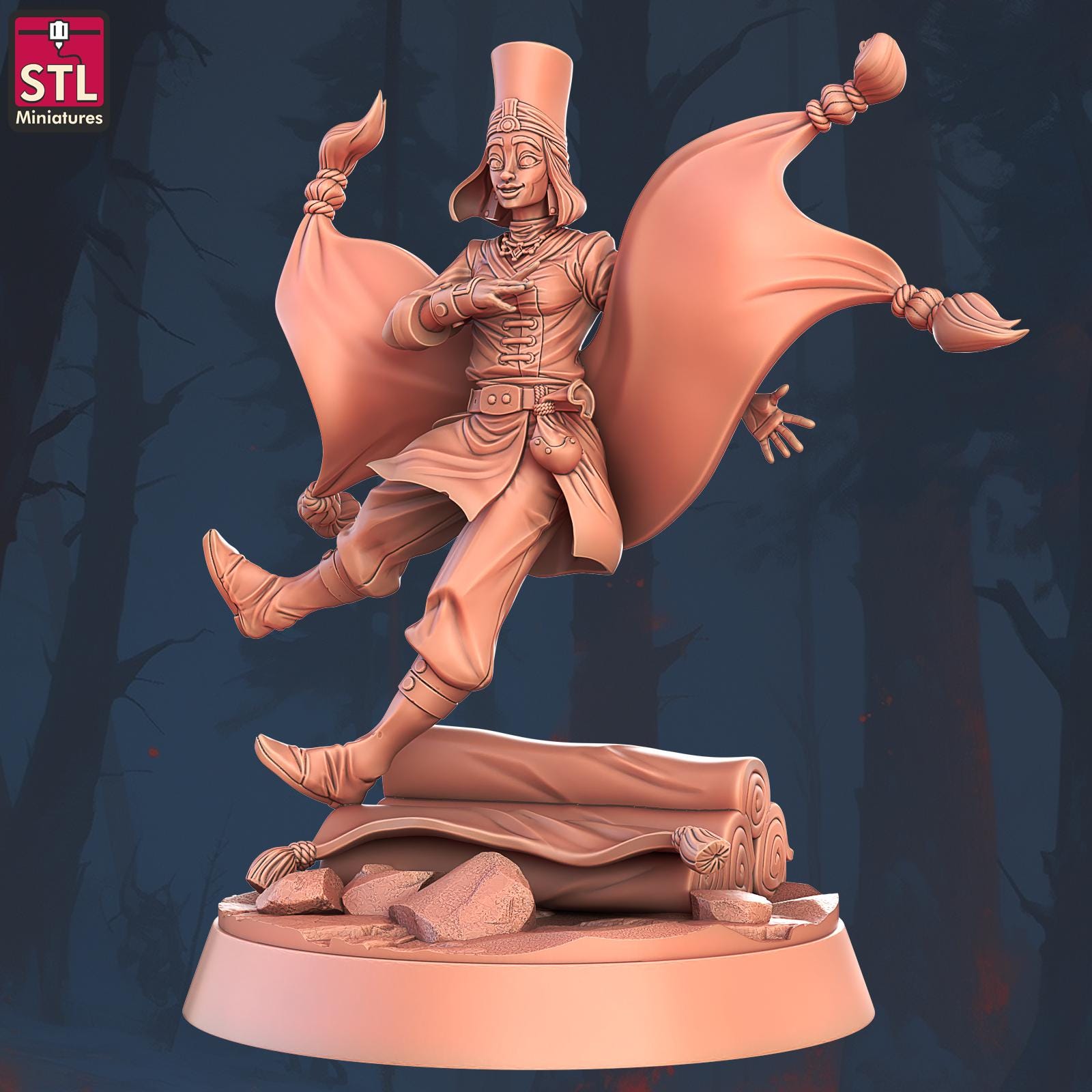 Flying Carpet Vendor Seller Set | Tabletop Scale | D&D TTRPG Miniature | STL Miniatures