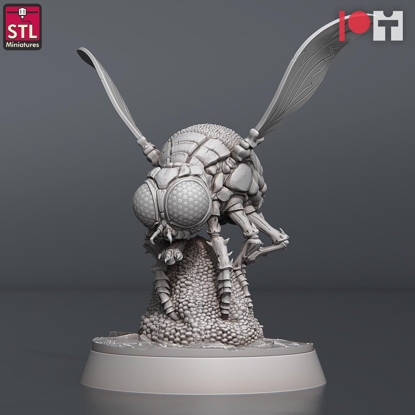 Giant Flies Set | Tabletop Scale | D&D TTRPG Miniature | STL Miniatures