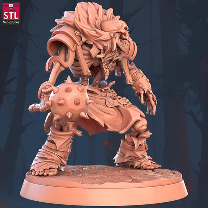 Giant Skeletal Ogre Monster | Tabletop Scale | D&D TTRPG Miniature | STL Miniatures