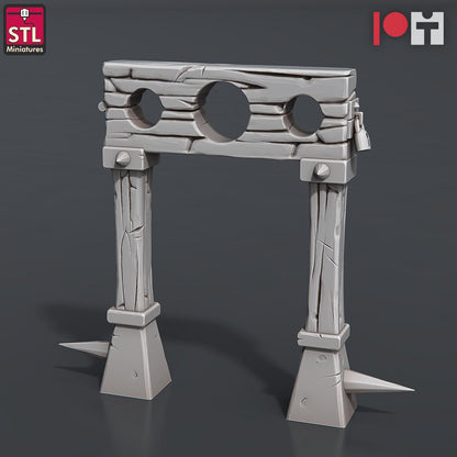 Jail NPC Set | Tabletop Scale | D&D TTRPG Miniature | STL Miniatures