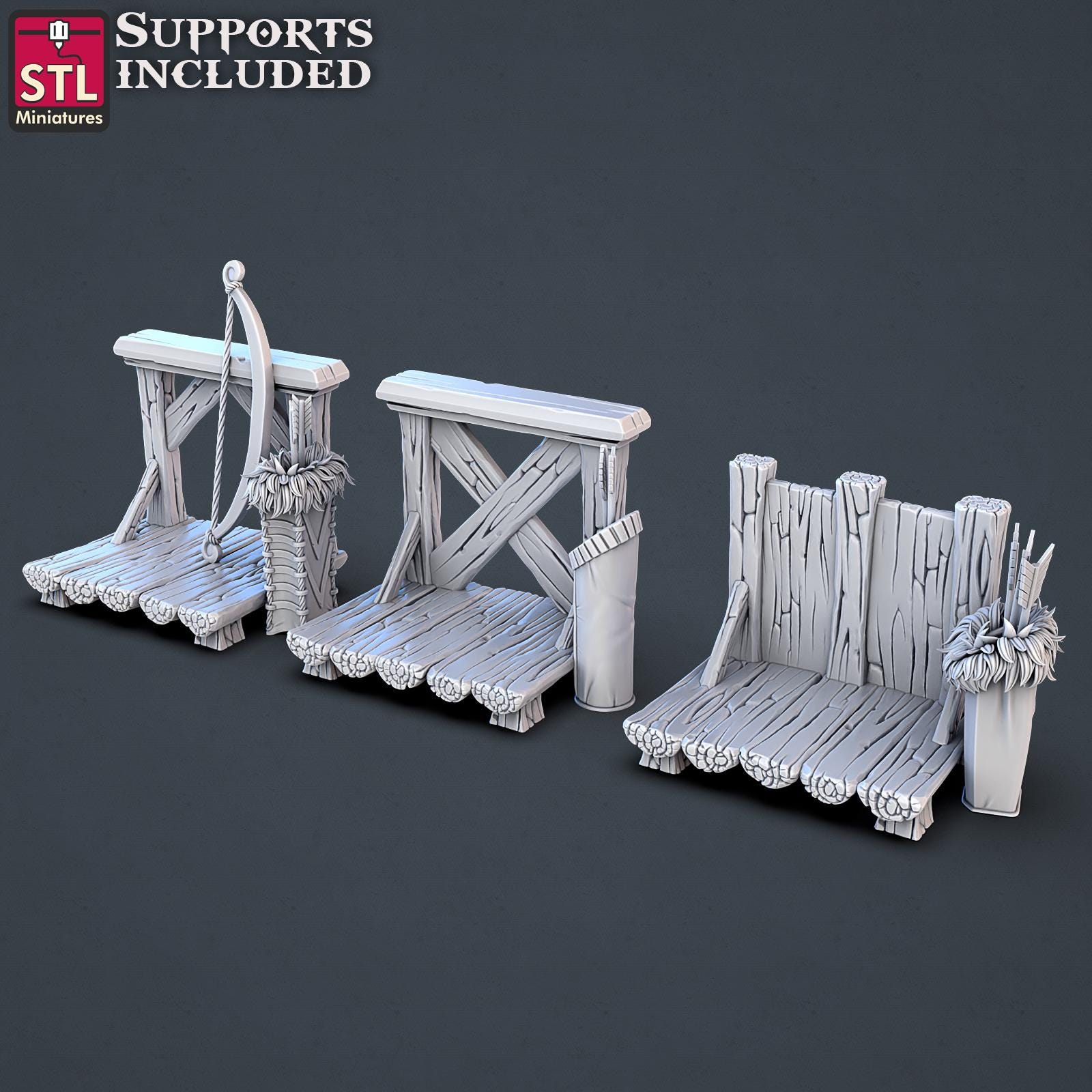 Jousting NPC Set | Tabletop Scale | D&D TTRPG Miniature | STL Miniatures