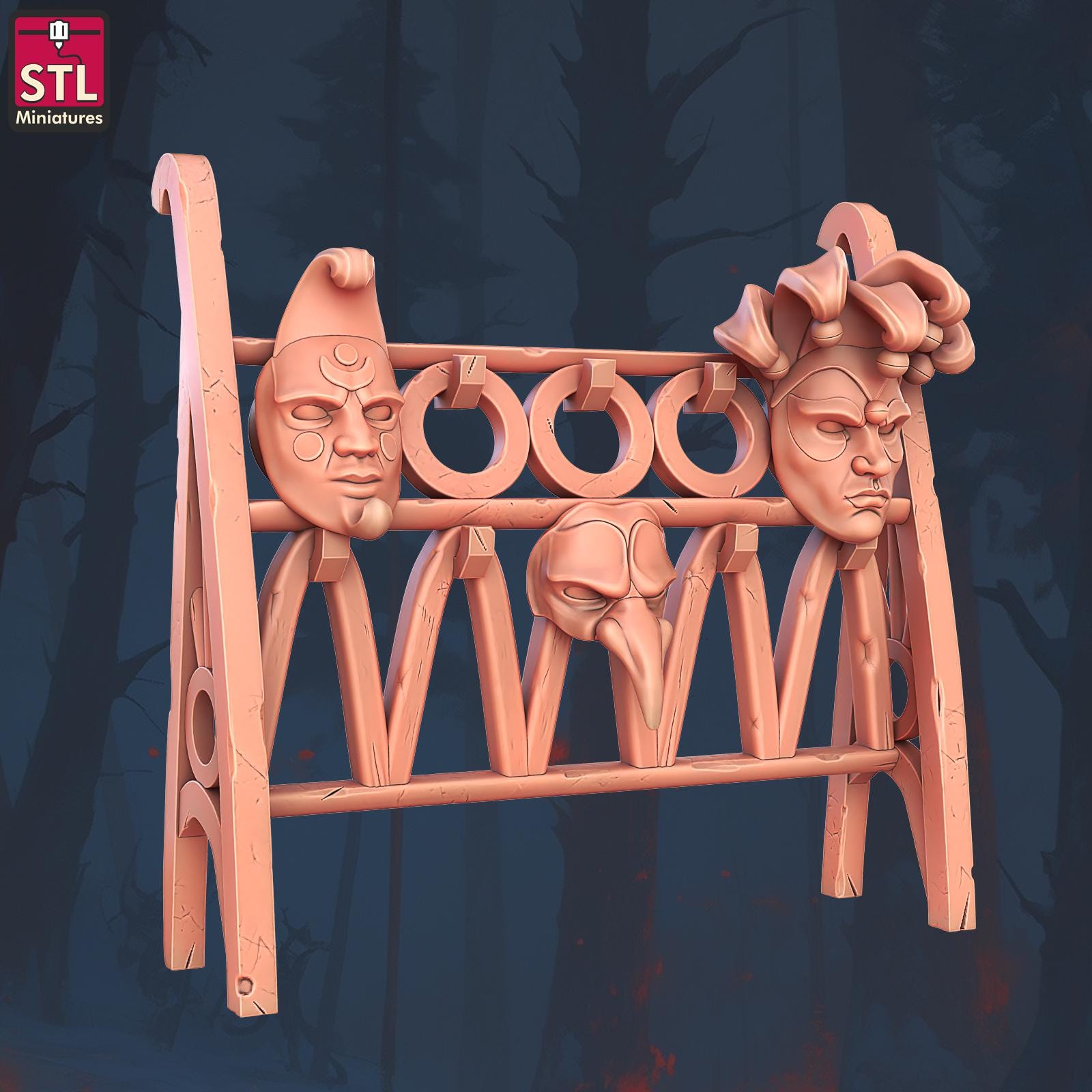 Masquerade NPC Set | Tabletop Scale | D&D TTRPG Miniature | STL Miniatures