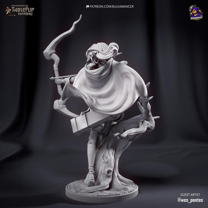 High Elf Archer | Resin Garage Kit Sculpture Anime Video Game Fan Art Statue | Bulkamancer Sculpts
