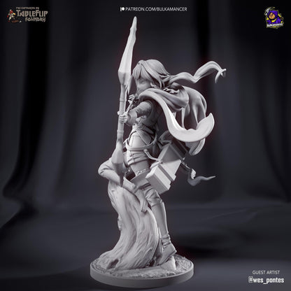 High Elf Archer | Resin Garage Kit Sculpture Anime Video Game Fan Art Statue | Bulkamancer Sculpts