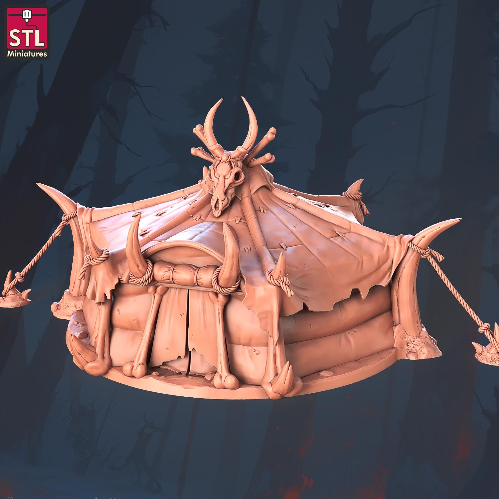 Orc Camp NPC Set | Tabletop Scale | D&D TTRPG Miniature | STL Miniatures