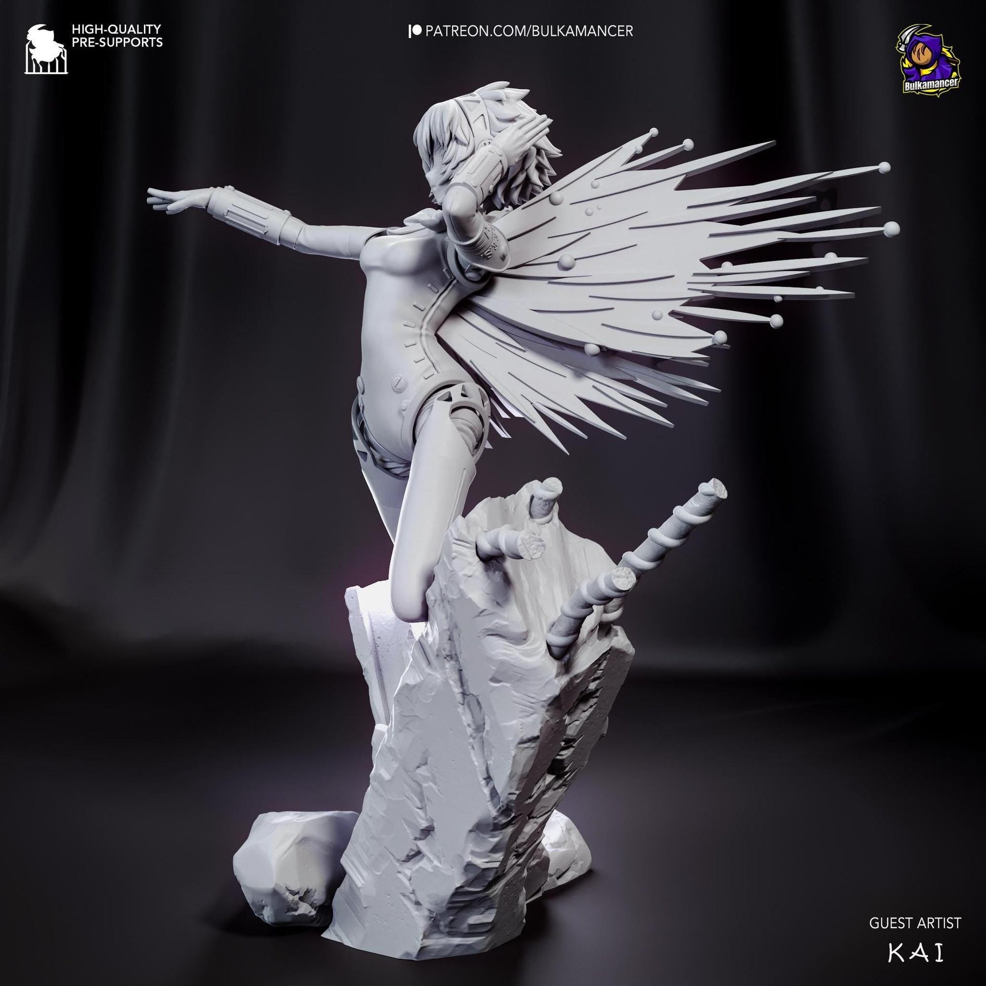Hunter Android | Resin Garage Kit Sculpture Anime Video Game Fan Art Statue | Bulkamancer Sculpts