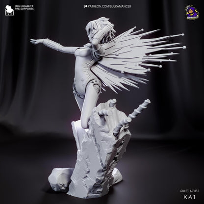 Hunter Android | Resin Garage Kit Sculpture Anime Video Game Fan Art Statue | Bulkamancer Sculpts