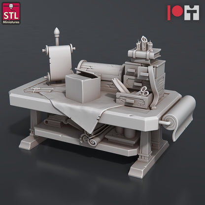 Post Office NPC Set | Tabletop Scale | D&D TTRPG Miniature | STL Miniatures