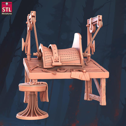 Saddlemaker NPC Set | Tabletop Scale | D&D TTRPG Miniature | STL Miniatures