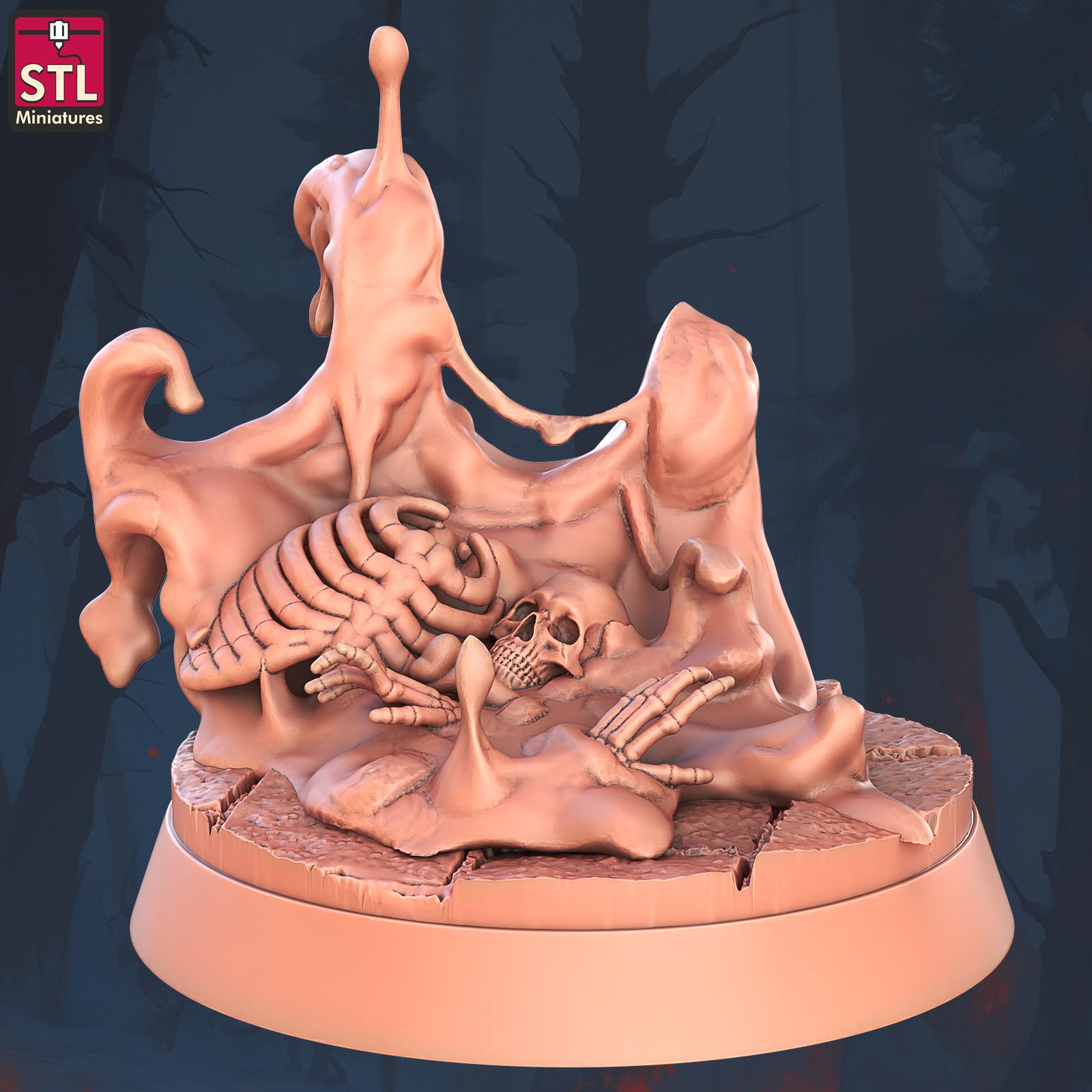 Slimes Monster Set | Tabletop Scale | D&D TTRPG Miniature | STL Miniatures