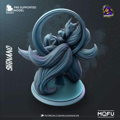 Laidback Kitsune | Resin Garage Kit Sculpture Anime Video Game Fan Art Statue | Bulkamancer Sculpts