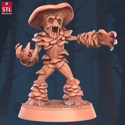 Violent Fungus Myconid Monster Set | Tabletop Scale | D&D TTRPG Miniature | STL Miniatures