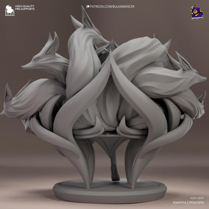 Legendary Kitsune | Resin Garage Kit Sculpture Anime Video Game Fan Art Statue | Bulkamancer Sculpts