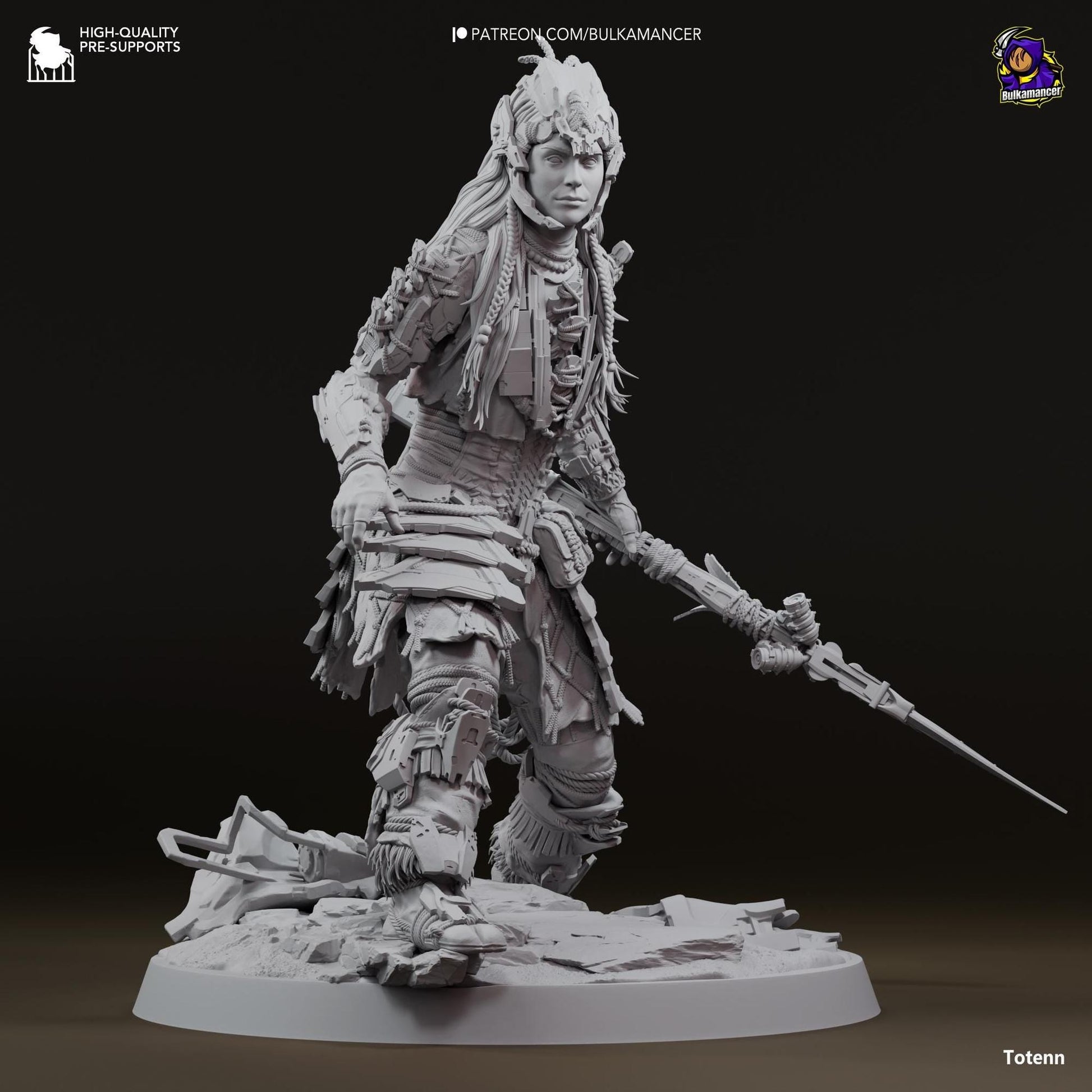 Machine Hunter | Resin Garage Kit Sculpture Anime Video Game Fan Art Statue | Bulkamancer Sculpts