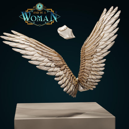 Aasimar Oathbreaker Paladin | D&D TTRPG Miniature | DnD Is A Woman | NO BASE