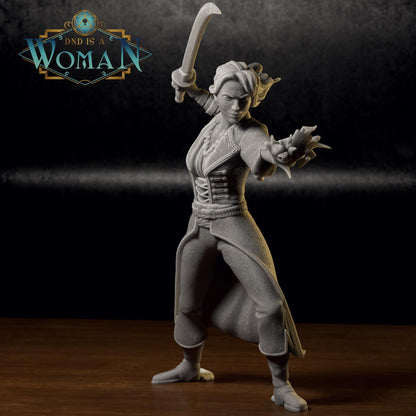 Elf Sorcerer, Laraine | D&D TTRPG Miniature | DnD Is A Woman | NO BASE