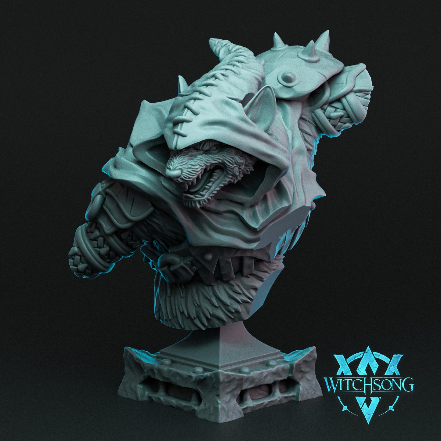 Grandrats Ratfolk Rodent People, Assassin Swordsman Brute | Mini or Bust | Monster Miniature Statue | Witchsong Miniatures