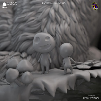 Wolf Princess | 3D Print Garage Kit Anime Fan Art Statue | Bulkamancer Sculpts