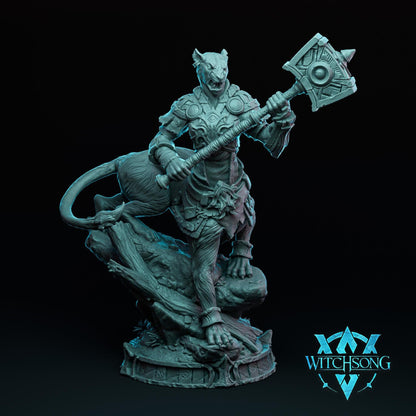 The Lionhorde Warband | Tabletop Gaming Mini or Bust | Monster Miniature Statue | Witchsong Miniatures